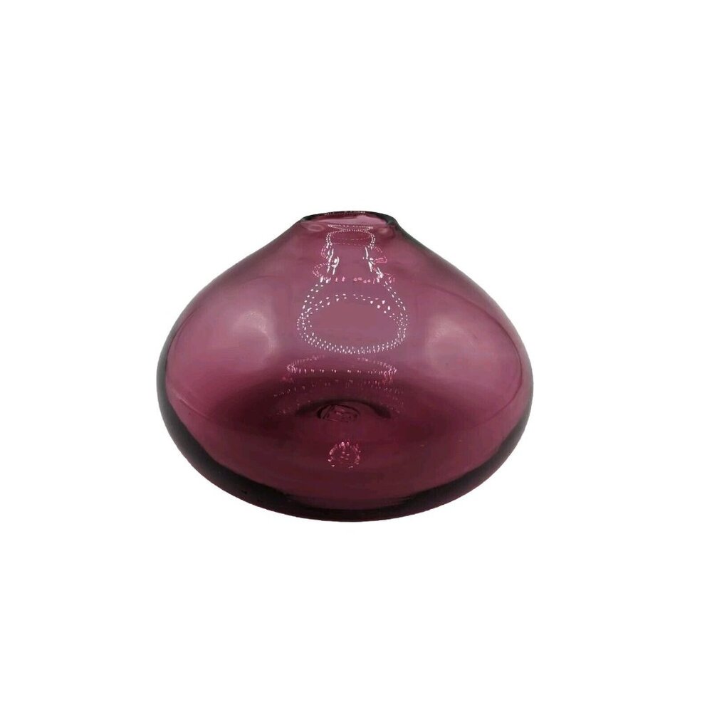 Amethyst Pioneer MCM glass vase Tear Drop Purple